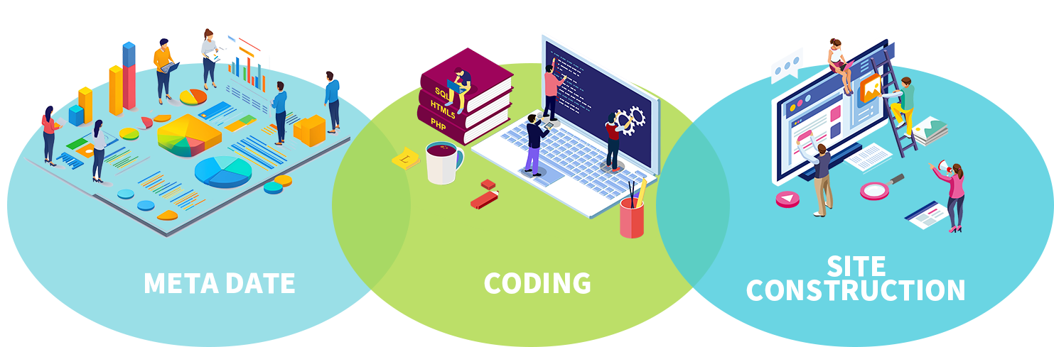 metadate, coding, site construction